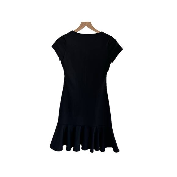 NWT Susana Monaco x Revolve Black Square Neck Ruffle Bottom Mini Dress Size S - Picture 7 of 8